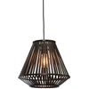 Image de GOOD&MOJO - Lampe à suspendre Merapi - Bambou Noir - 30x30x30cm Lampe à suspendre - Lampe de table à manger - Lampe de salon - Lampe de chambre à coucher - Salon