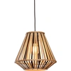 Image de GOOD&MOJO - Lampe à suspendre Merapi - Bambou/noir - 30x30x30cm Lampe à suspendre - Lampe de table à manger - Lampe de salon - Lampe de chambre à coucher - Salon