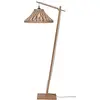 Image de GOOD&MOJO - Lampadaire Tahiti - Bambou Noir - 65x45x150cm pour salon, chambre à coucher