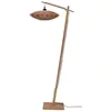 Image de GOOD&MOJO - Lampadaire Tanami - bambou/rotin - 63x40x150cm pour salon, chambre à coucher