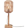 Image de GOOD&MOJO - Lampe de table Tanami - bambou/rotin - Ø18cm lampe de table - lampe de chevet, salon, chambre à coucher