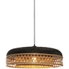 Image de GOOD&MOJO - Lampe à suspendre Ubud - Noir/Bambou - Ø60cm Lampe à suspendre - Lampe de table à manger - Lampe de salon - Lampe de chambre à coucher - Salon