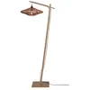 Image de GOOD&MOJO - Lampadaire Zanzibar - Bambou/Blanc - 63x40x150cm pour salon, chambre à coucher