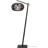 Image de GOOD&MOJO - Lampadaire Madeira - Bambou blanc/rotin - 74x48x176cm pour salon, chambre à coucher