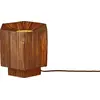 Image de GOOD&MOJO - Lampe de table Panama - Marron foncé - 26x28x26cm Lampe de table - Lampe de chevet, salon, chambre à coucher