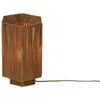Image de GOOD&MOJO - Lampe de table Panama - Gris clair - 36x24x36cm Lampe de table - Lampe de chevet, salon, chambre à coucher