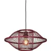 Image de GOOD&MOJO - Lampe à suspendre Maui - Bordeaux - Ø50cm Lampe à suspendre - Lampe de table à manger - Lampe de salon - Lampe de chambre à coucher - Salon