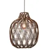 Image de GOOD&MOJO - Lampe à suspendre Mendoza - Bordeaux - Ø40cm Lampe à suspendre - Lampe de table à manger - Lampe de salon - Lampe de chambre à coucher - Salon