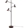 Image de it's about RoMi - Lampadaire Izmir - Rouge - 59x42x171cm pour salon, chambre à coucher