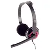Image de Gembird MHS-002 casque Avec fil Arceau Appels/Musique Noir, Rouge - Neuf