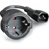 Image de Câble d'alimentation CableXpert CEE 7/7 F vers C14 (prise schuko) 15cm F/M (Noir) #DEFAULT