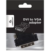 Image de Gembird A-DVI-VGA-BK changeur de genre de câble DVI-A VGA 15-pin Noir, Métallique - Neuf