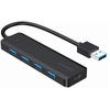 Image de Gembird UHB-U3P4P-02 hub & concentrateur USB 3.2 Gen 1 (3.1 Gen 1) Type-A 5000 Mbit/s Noir - Neuf