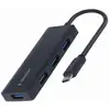Image de Gembird UHB-CM-U3P4-02 station d'accueil Avec fil USB 3.2 Gen 1 (3.1 Gen 1) Type-C Noir - Neuf