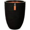 Image de Capi Europe - Vase Élégant Bas Rib Nl - 46 X 58 Cm - Noir