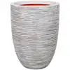 Image de Capi Europe - Pot De Fleur Élégant Bas Rib Nl - 46 X 58 Cm - Ivoire