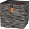 Image de Capi Europe   Pot Rib Nl Carré   Anthracite, Avec Couche Isolante, 30 X 30 X 30 Cm
