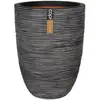 Image de Capi Europe - Capi Pot A Fleurs Nature Rib Élégant Bas 46 X 58 Cm Anthracite Kofz783