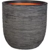 Image de Capi Europe - Pot De Fleur Boule Rib Nl - 35 X 34 Cm - Anthracite