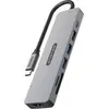 Image de Sitecom Adaptateur multiport d'alimentation USB-C 7 en 1 - 3x USB-A