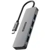 Image de Sitecom CN-5009 hub & concentrateur USB 3.2 Gen 1 (3.1 Gen 1) Type-C 5000 Mbit/s Noir, Gris - Neuf