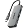 Image de Sitecom CN-5010 hub & concentrateur USB 3.2 Gen 1 (3.1 Gen 1) Type-C 5000 Mbit/s Noir, Gris - Neuf