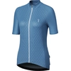 Image de BBB Cycling, maillot de vélo pour femme DonnaFit, taille L, couleur gris (stone), bleu. Maillot de vélo pour femme respirant.