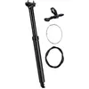 Image de BBB Cycling, tige de selle LiftPost 175, câble interne, noire - réglage de la hauteur en continu...