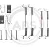 Image de Kit d'accessoires pour mâchoires de frein Ø 180 mm A.B.S. pour, entre autres, SUBARU LEONE