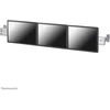 Image de Le support mural pour barre d'outils NewStar, le modèle FPMA-WTB100, est une barre d'outils de 130 cm de large pour (maximum) 3 écrans plats jusqu'à 26" (65 cm). - Taille de l'écran : 25,4 cm (10 pouces) à 61 cm (24 pouces) - charge maximale de 10 kg - argenté