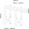 Image de Support Mural Tv Neomounts Led-vw1000black 81,3 Cm (32) - 190,5 Cm (75) Rigide, Extensible Noir