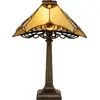 Image de Clayre & Eef Lampe de table Tiffany 36x36x50 cm Marron Beige Verre