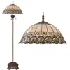 Image de Clayre & Eef Lampadaire Tiffany Ø 50x165 cm Beige Marron Métal