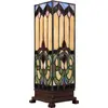 Image de Clayre & Eef Lampe de table Tiffany 12x12x35 cm Marron Beige Verre