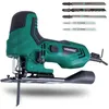 Image de Scie Sauteuse 550w Avec Poignée Ergonomique Canon. 5 Lames De Scie Incluses   Récupération De Poussière   4 Positions Pendulaires