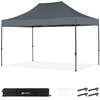 Image de Vonroc Tente De Réception 3x4,5 M Grise Pliante Easy Up Oxford 420d Pvc Pt502xx
