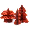 Image de Arbre de Noël en papier d'abeille, naturel, couleur marron, 210 cm
