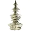 Image de Arbre de Noël en papier d'abeille, couleur gris, 210 cm