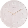 Image de NeXtime 3096WI Montre fr Horloge de table ou murale de Quartz Circle White White