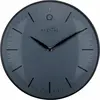 Image de Horloge murale design radiocommandée, noire, 30 cm, style minimaliste