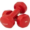Image de Haltères vinyle 3kg rouge, la paire
