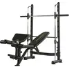 Image de Tunturi Smithmachine SM60, station de musculation, banc de musculation négatif, entraînement des jambes, sit-ups, support réglable pour haltères longs