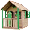 Image de Axi Alex Maison Enfant En Bois | Maison De Jeux Pour L'Extérieur / Jardin En Marron & Vert | Maisonnette / Cabane De Jeu Avec Des Fenêtres &