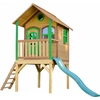 Image de Axi Laura Maison Enfant Avec Toboggan Vert | Aire De Jeux Pour L'Extérieur En Marron & Vert | Maisonnette / Cabane De Jeu En Bois