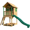 Image de Axi Sarah Maison Enfant Avec Bac À Sable & Toboggan Vert | Aire De Jeux Pour L'Extérieur En Marron & Vert | Maisonnette / Cabane De Jeu En Bois