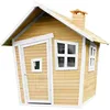 Image de Alice Maison Enfant En Bois Fsc Maison De Jeux Pour L'Extérieur / Jardin En Marron & Blanc Maisonnette / Cabane De Jeu Avec Des Fenêtres - Axi