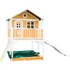 Image de Axi Marc Maison Enfant Avec Bac À Sable & Toboggan Blanc | Aire De Jeux Pour L'Extérieur En Marron & Blanc | Maisonnette / Cabane De Jeu En Bois