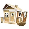 Image de Axi Lisa Maison Enfant En Bois | Maison De Jeux Pour L'Extérieur / Jardin En Marron & Blanc | Maisonnette / Cabane De Jeu Avec Des Fenêtres &