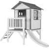 Image de Axi Maison Enfant Beach Lodge Xl En Blanc Avec Toboggan En Blanc | Maison De Jeux En Bois Ffc Pour Les Enfants | Maisonnette / Cabane De Jeu Pour Le