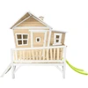 Image de Axi Emma Maison Enfant Avec Toboggan Vert Clair | Aire De Jeux Pour L'Extérieur En Marron & Blanc | Maisonnette / Cabane De Jeu En Bois